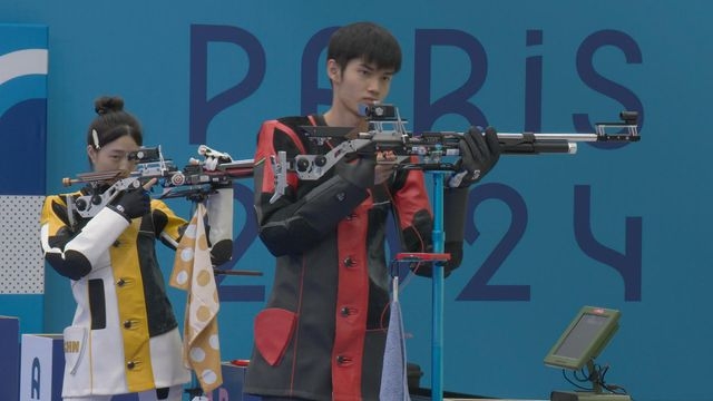 【巴黎奧運】首金誕生 由國家隊盛李豪與黃雨婷混合團體10米氣步槍奪得